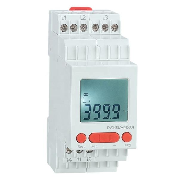 Quality DV2-3SM415 Relays LCD Display Relays Three Phase Loss Phase Reversal Phase Asymmetry Voltage Protecter 415V for sale