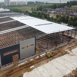 China Q235B Light Steel Structure Warehouse with H Steel Frame wholesale
