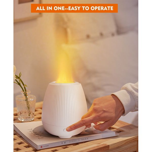 OEM Essential Oil Flame Aroma Diffuser Ultrasonic With 200ml Water Tank