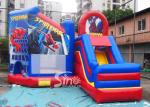 6x5m kids spiderman inflatable jumping castle with slide for sale price from