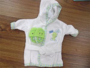 China 100% Cotton Custom Bath Robe with Hood for baby Unisex wholesale