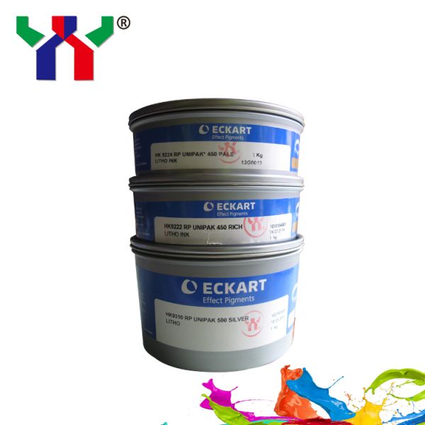 Germany Eckart High Quality Gold and Silver Offset Ink Solvent Based 1kg/can for Sheet-fed Paper Printing