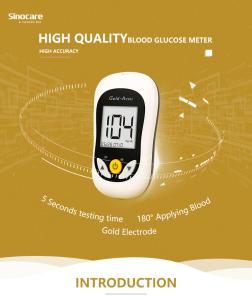 No Coding Blood Glucose Monitoring System High Accuracy Wild Hematocrit Range
