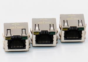 China Single Port SMT RJ45 Modular Jack Connector With LED MJ5688-B111-HRS2L2-C wholesale