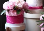Paperboard Round Flower Box Rose Flower Bouquet Hot Stamping Fancy Eco -