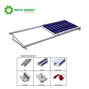 Lightweight Flat Roof Aluminum Solar Mounting Brackets Solar Panel Fixing