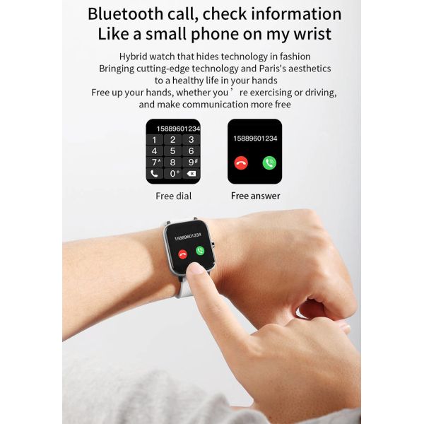 180mAh Bluetooth IOT Devices Fitness Smartwatch BT Music Calories Burn For Workout