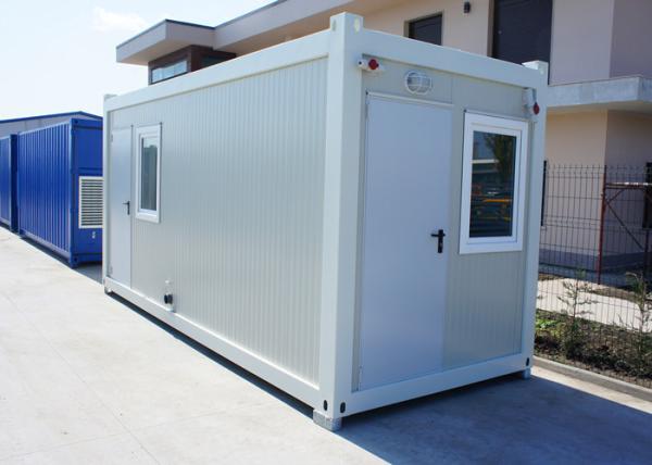 Quality Insulation Modular Container House Portable With 75mm Glass Wool Sandwich Panel for sale