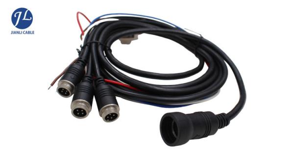 Quality Custom 13 Pin Din Cable Extension Wire For Vehicle Rearview Backup System for sale