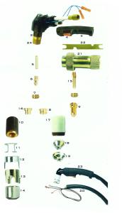 40 PSI Plasma Cutting Torch , High Reliability Electric Plasma Torch