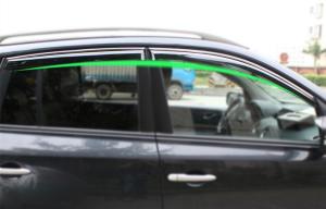 Wind Deflectors For Renault Koleos 2009 Car Window Shields With Trim Stripe