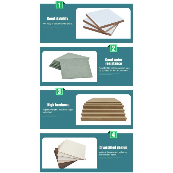 Hard Boards 1.5-30mm Phenolic Resin Melamine HPL 6mm Board MDF Board For Kitchen