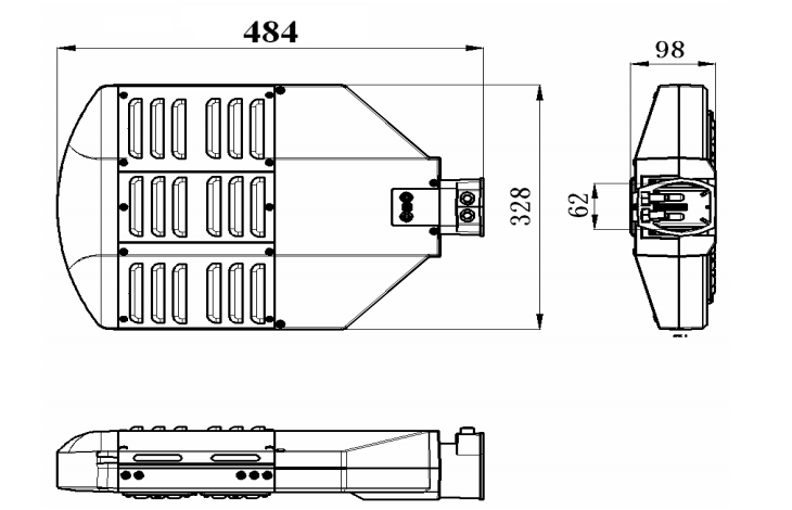 Toolless Maintance 80 CRI Smart Street Light With CE CB EMEC Certification