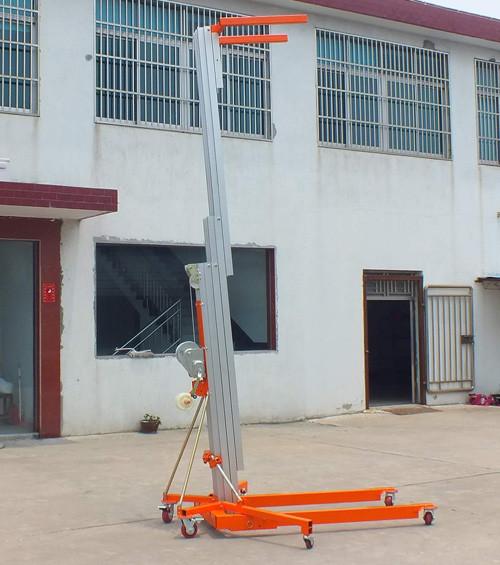 Quality Blue Color Manual Pallet Stacker , Manual Forklift Stacker Telescoping Lift High Strength for sale