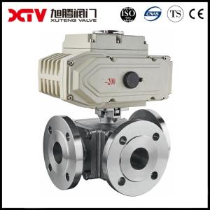 China Three-Way Stainless Steel High Platform Flanged Ball Valve for Versatile Applications wholesale