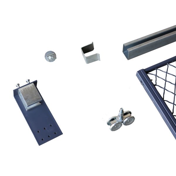 Roofed 3 Sides Wire Mesh Security Partitions Warehouse Cage Systems 20*10 *8