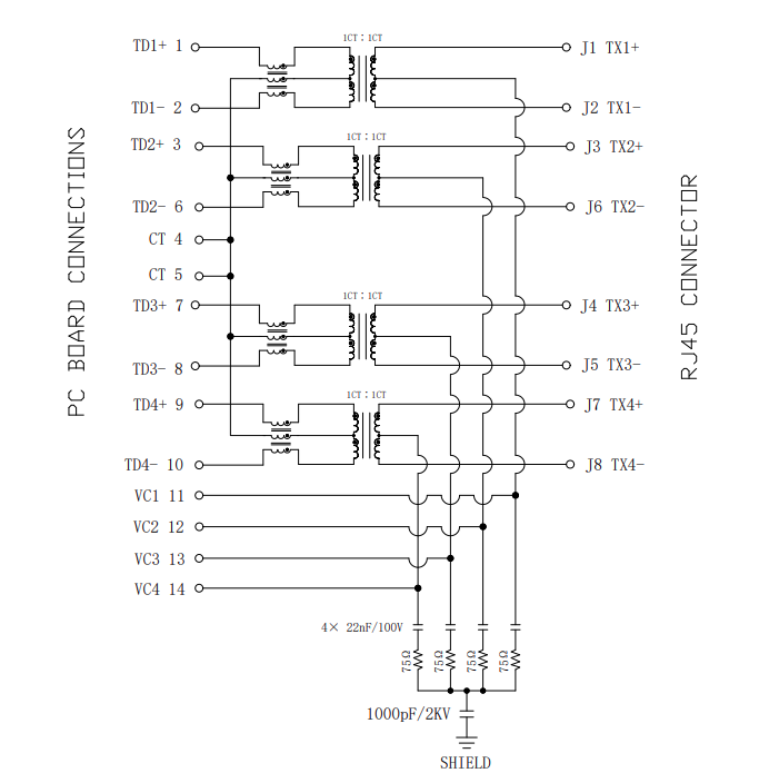 LPJG0926HENL RJ45 Datasheet
