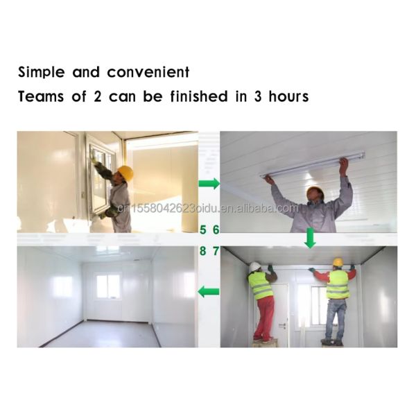 3 Bedrooms and Living Room Tiny Modular Home Transportable Prefabricated House with Steel Structure Frame Welded Container