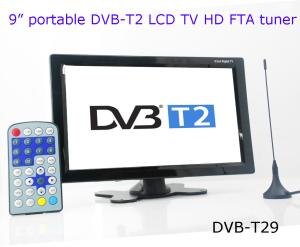 China DVB-T29 9 inch portable DVB-T2 LCD TV monitor 2014 HD FTA digital TV receiver decoder wholesale