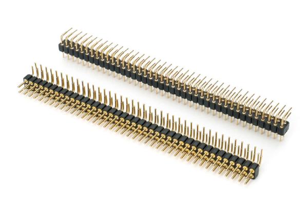 Quality 2.0mm Male Round Pin Header Dual Row PCB Connector Machined Pin Header for sale