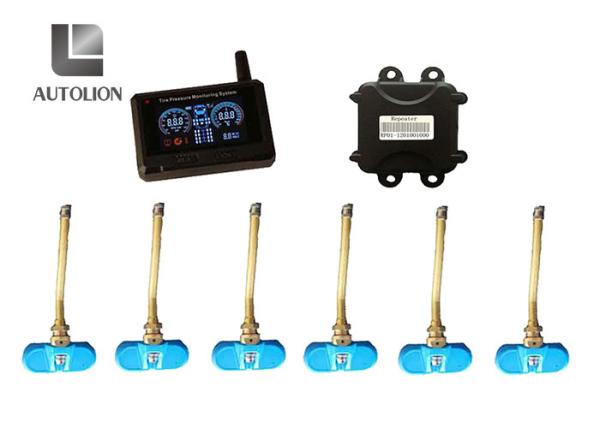 Quality Anti - Tire Explosion Truck Tire Pressure Monitoring System , Tpms Monitoring System With 4 Sensors for sale