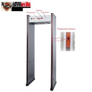 China Easy Installation Walk Through Metal Detector Infrared Body Temperature Detection System wholesale
