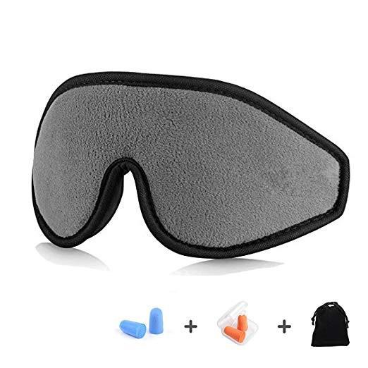 Quality Personalized Memory Foam Eye Mask And Earplugs For Sleeping / Shift Work for sale