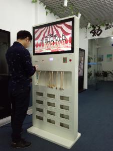 NFC ETC QC 2.0 Vertical Digital Signage 32in Interactive Lcd Kiosk With 9 Lockers