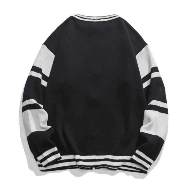 Long Sleeve Black Knit Sweater