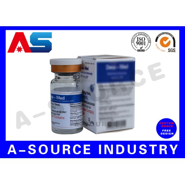 Pharmacy Paper Carton 10ml Vial Boxes Custom Vinyl Labels For Laboratory Vials 10ml bottle labels