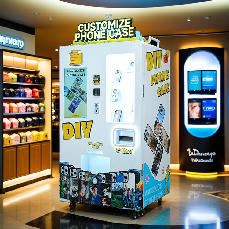 China Intelligent Touch Screen Phone Case Vending Machine High Definition Printing wholesale