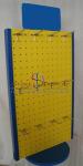 Pegboard countertop rotating display rack / Display Rack on table / Metal Hooks
