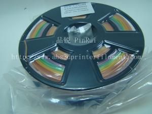 China Multicolor gradient 3d printer filament, one roll have the many colors ,new filament wholesale
