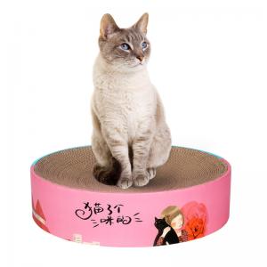 China 2 In1  Durable Round Cat Scratcher Bed Pad & Lounge 1000g wholesale