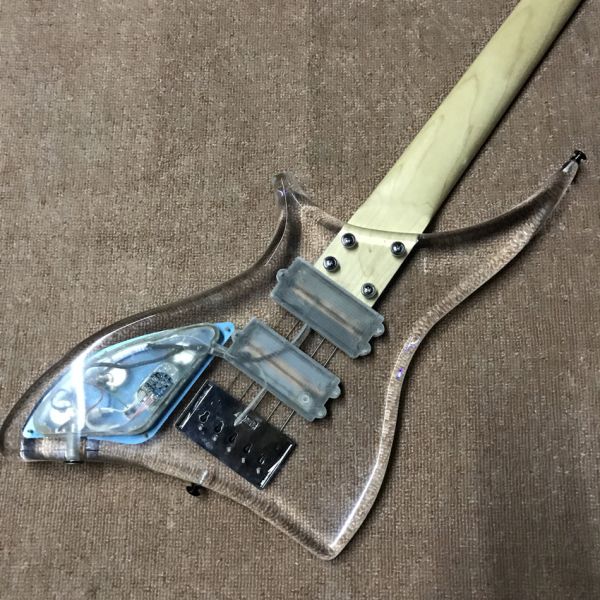 High quality LED light acrylic electric guitar rosewood fingerboard, free shipping