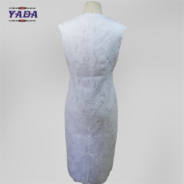 Customize neck design fashion summer women dress clothing dresses ladies office wear for lady