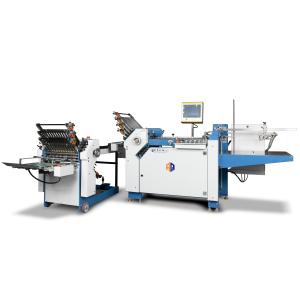China 3.8KW Leaflet Cross Fold Paper Folding Machine For Printing Industry Folding And Inserting Machine on sale
