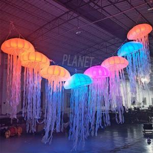 China Wedding Christmas Decor Colorful Jellyfish Lamp Inflatable Jellyfish Decoration Balloon wholesale