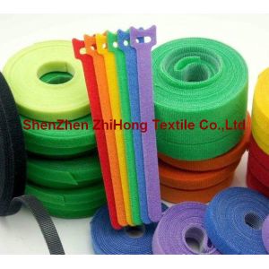 China Die Cut Punching Hook & Loop Fastening Cable Ties Binding Strap on sale