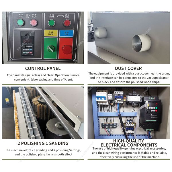 Wood Sanding Machine for Constant Speed Sanding and Polishing of Solid Wood Panels