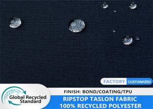 100% Recycled Matt Polyester 0.2 Ripstop Taslon Soft shell Cold proof Winter Jacket Fabric