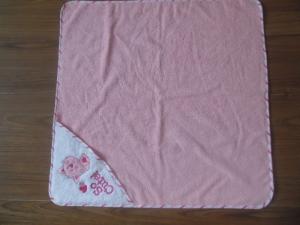 China cotton baby towels,pink hooded towel,terry baby bath towel wholesale