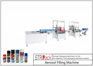 China High Performance Aerosol Filling Machine , Aerosol Paint Can Filling Machine  wholesale