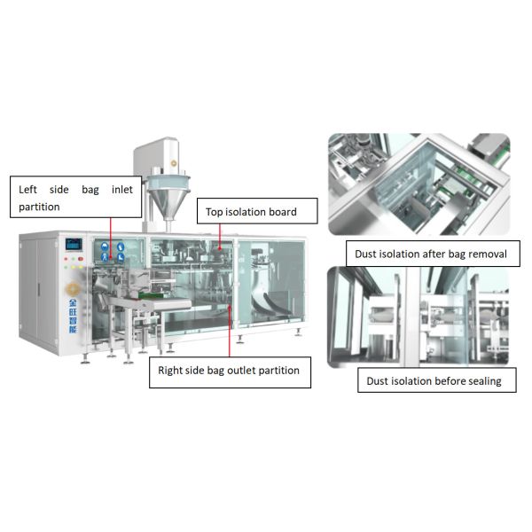Agricultural Chemical DGD-280AJ Single Heasd Fully Automatic Horizontal Bagging Machine