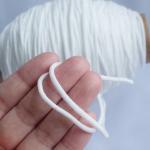 Hanging 3mm Elastic Ear Loop Adjustable Strap For Face Mask Cotton Material