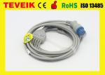 Factory Price Medical Datex Cardiocap 5 leads Round 10pin ECG Cable For Patient