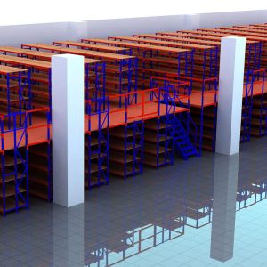 Multi Level Warehouse Steel Structure Platform Robust Construction Custom