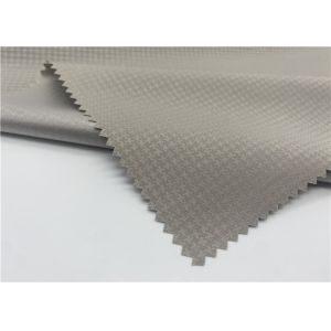 Houndstooth Pattern Polyester Dobby Pongee Fabric With TPU Back