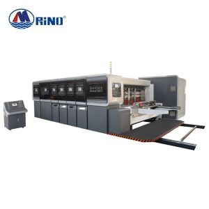 China Automatic Carton Box Four Color Flexo Printing Machine With Slotter on sale