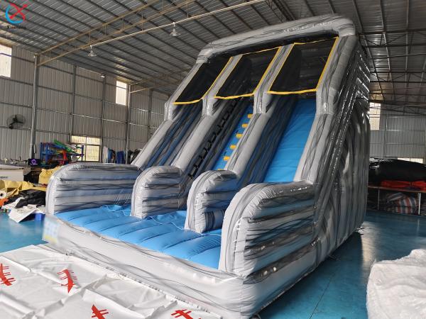 Quality Factory Inflatable Slide Castle Inflatable Double Dry Slides For Kids And Adults for sale